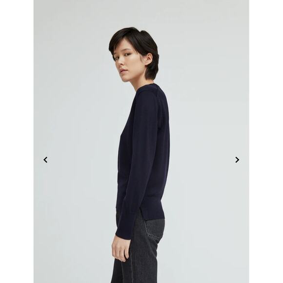 Officine Generale Daily Classics Nina Crewneck Sweater Italian Merino Wool Small - Picture 2 of 10